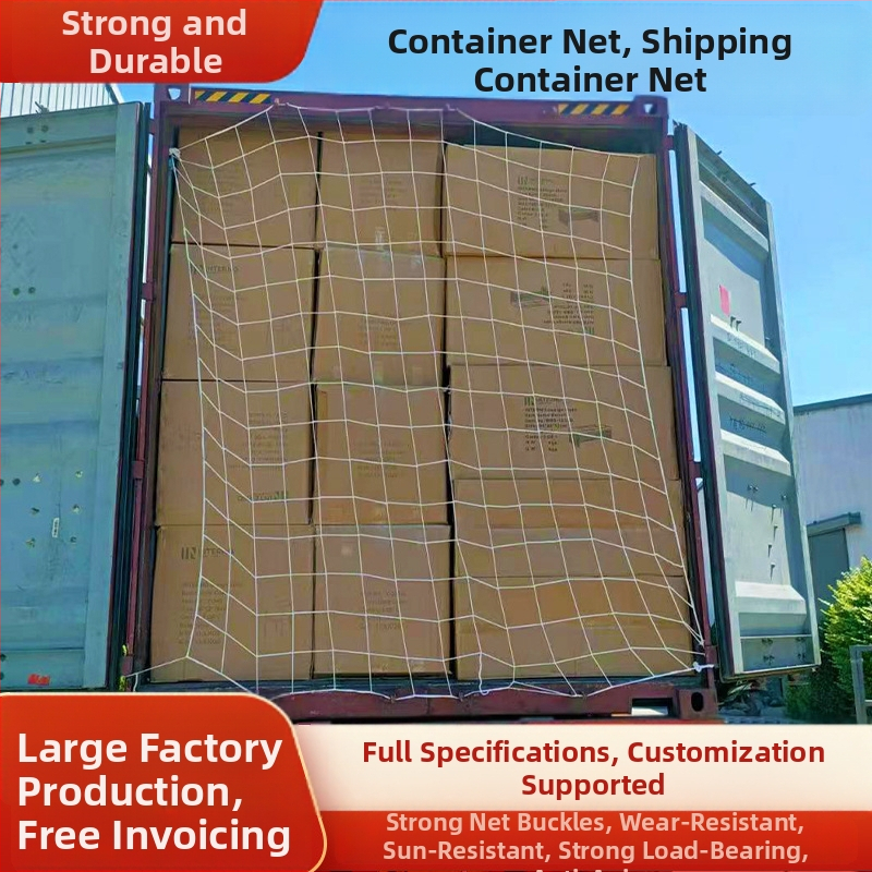 Kontejnerska mreža za teret - tip mreže, poliester, 6 mm uže, nosivost 300 kg