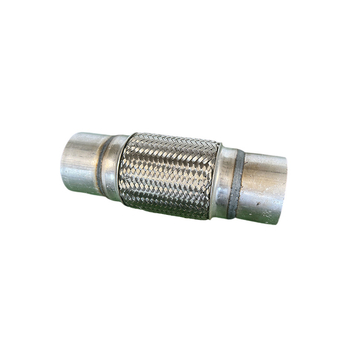 Rozsdamentes acél 201 görbült autókipufogócső rugalmas csatlakozással, kompatibilis autókhoz, teherautókhoz, buszokhoz és egyéb nagy járművekhez