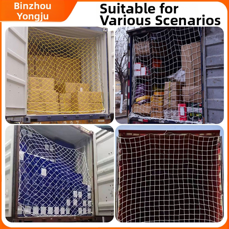 Mreža za teretno vozilo — mreža od užeta, zaštita od pada, veličina oka 3–20 cm, prilagodljiva