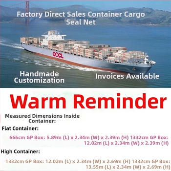 Nylon mreža za kontejnere, viseća zaštitna mreža s Y-jačanjem