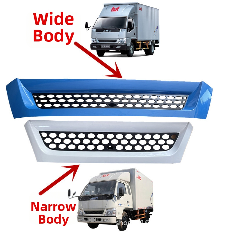 Dekoratívna predná mriežka pre Xinshunda Kaiyun nákladné vozidlá (ABS plast, montáž na nárazník, kompatibilný s Jiangling, príslušenstvo 00150)