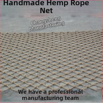 Dekorativna mreža od konopljinog konca za strop i ogradu, nosivost 100 kg, debljina konopljinog konca 3–20 mm i veličine mreže 4–15 cm, pogodna za dekoraciju, strop i zaštitu.