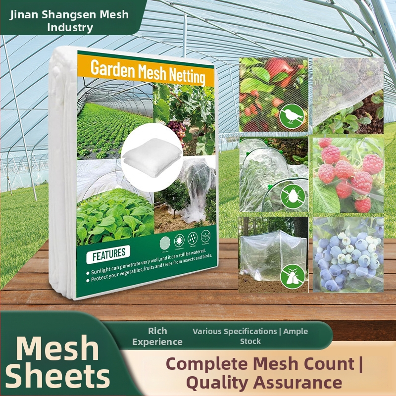 Plasă pentru seră anti-păsări, 60 ochiuri, pentru pomi fructiferi și legume, protecție împotriva insectelor, material polietilen, deschidere a ochilor 10-100, diametru fir 9-10, durată de viață 3-5 ani