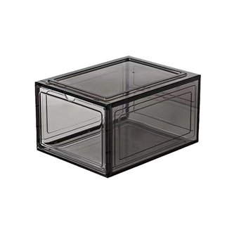 Cutie de depozitare pentru pantofi din PP+PS transparent, cu închidere magnetică anti-praf, 18L, Model 8003