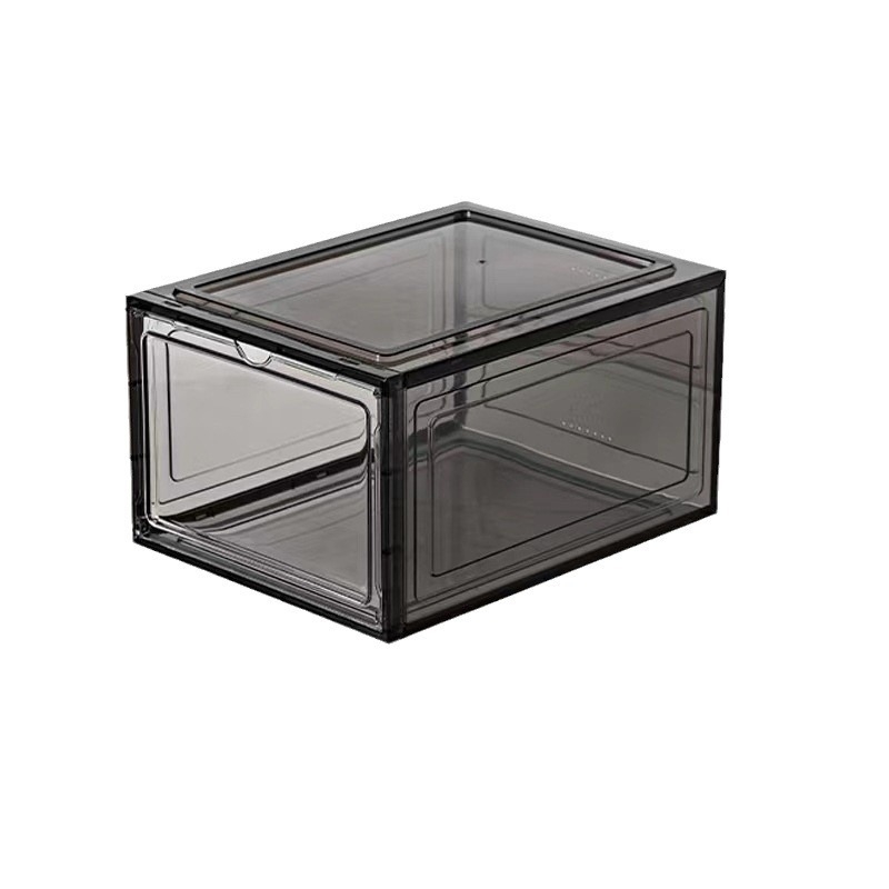 Cutie de depozitare pentru pantofi din PP+PS transparent, cu închidere magnetică anti-praf, 18L, Model 8003