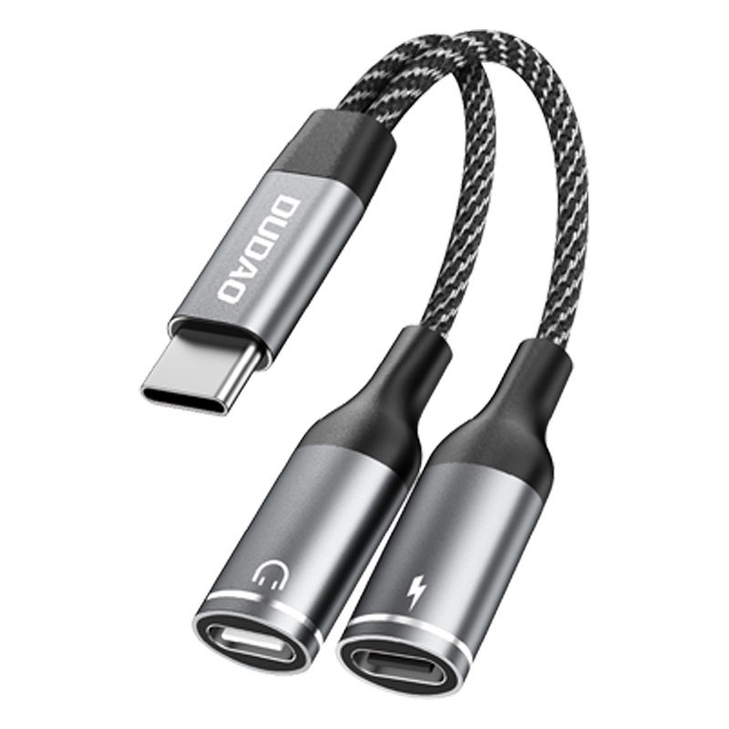 L13C+ USB-C 2-u-1 pretvarač za slušalice i live zvučnu karticu s digitalnim dekodiranjem — Kompatibilno s Apple iPhone 15 serijom, Huawei, Xiaomi, OPPO, VIVO