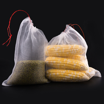 Geantă cu plasă anti-insecte pentru înmuierea semințelor și protecția fructelor — polietilenă, geantă ecologică pentru plantarea ierbii, marcă Shuhe