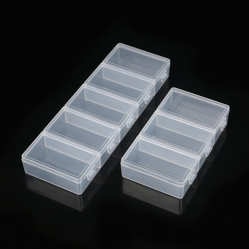 Cutie de depozitare pentru birou, cu capac și compartimente, din polipropilenă transparentă, potrivită pentru bijuterii, papetărie și cosmetică