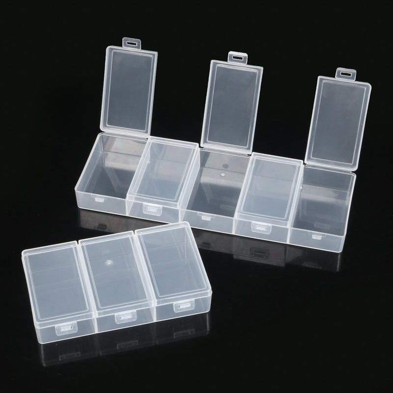 Cutie de depozitare pentru birou, cu capac și compartimente, din polipropilenă transparentă, potrivită pentru bijuterii, papetărie și cosmetică
