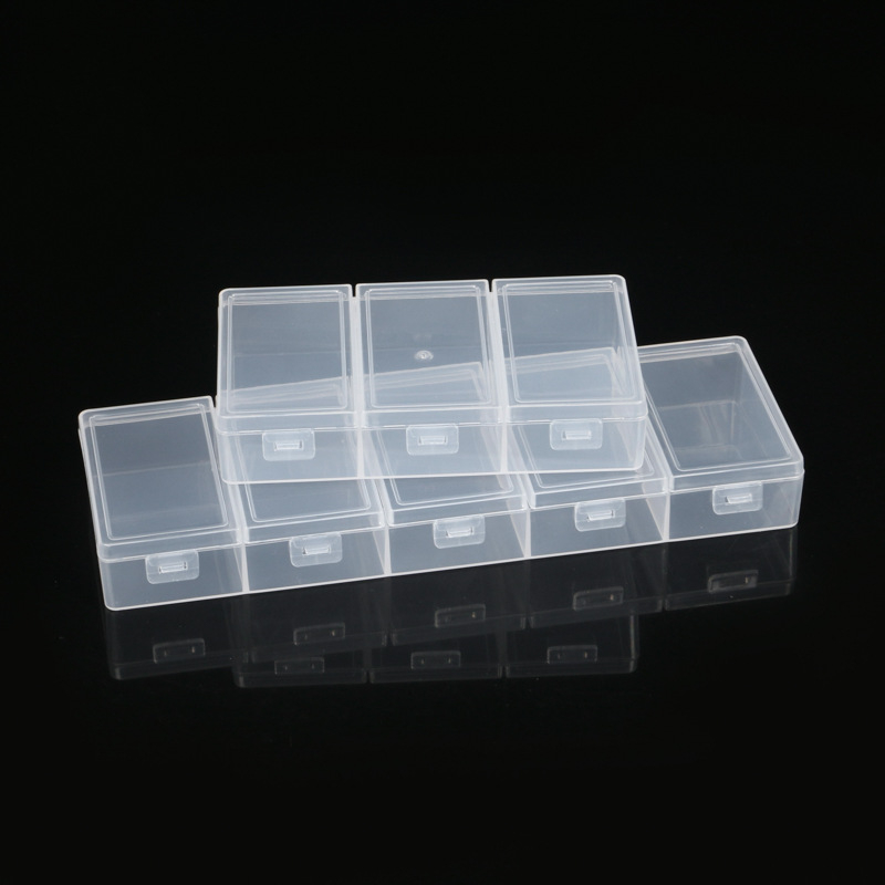 Cutie de depozitare pentru birou, cu capac și compartimente, din polipropilenă transparentă, potrivită pentru bijuterii, papetărie și cosmetică
