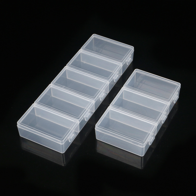 Cutie de depozitare pentru birou, cu capac și compartimente, din polipropilenă transparentă, potrivită pentru bijuterii, papetărie și cosmetică