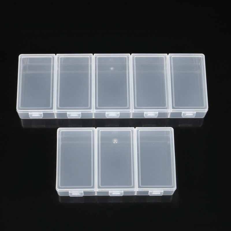 Cutie de depozitare pentru birou, cu capac și compartimente, din polipropilenă transparentă, potrivită pentru bijuterii, papetărie și cosmetică