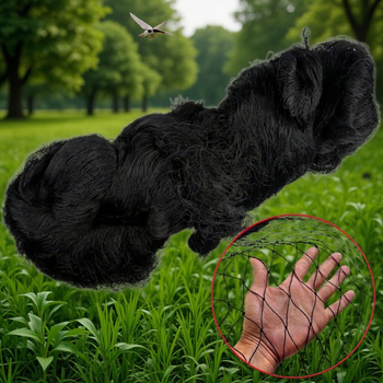 Plasă de protecție pentru păsări în seră, poliester, ochiuri 2,5 mm, diametru fir 420D, cod produs hpmDFGFd