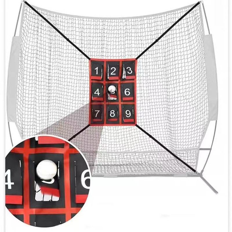 Бейзболна тренировъчна мрежа с девет квадранта за хвърляне и удари — вътрешна/външна употреба; материал: полиестер, дебел Oxford плат; артикул: 0134; марка: Aoxiang; произход: Донггуан