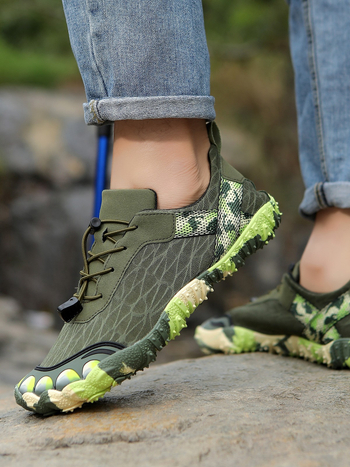 Pantofi de drumeție cu cinci degete – parte superioară Lycra, talpă din cauciuc anti-derapant, talpă medie EVA, închidere cu șiret în față