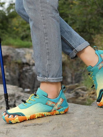 Pantofi de drumeție cu cinci degete – parte superioară Lycra, talpă din cauciuc anti-derapant, talpă medie EVA, închidere cu șiret în față