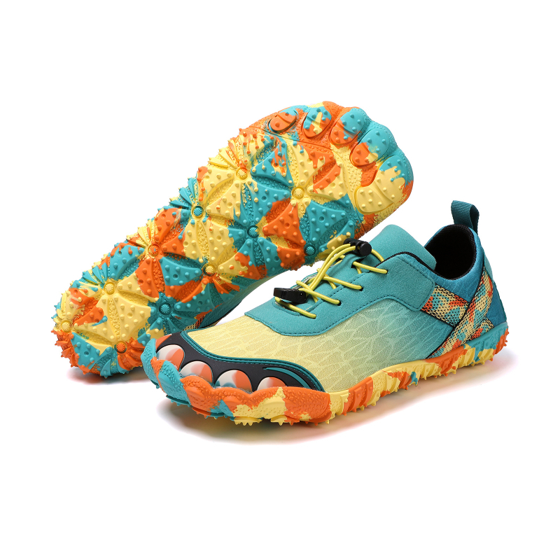 Pantofi de drumeție cu cinci degete – parte superioară Lycra, talpă din cauciuc anti-derapant, talpă medie EVA, închidere cu șiret în față