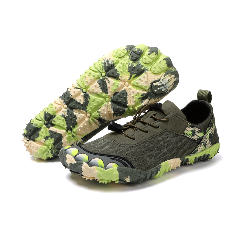 Pantofi de drumeție cu cinci degete – parte superioară Lycra, talpă din cauciuc anti-derapant, talpă medie EVA, închidere cu șiret în față