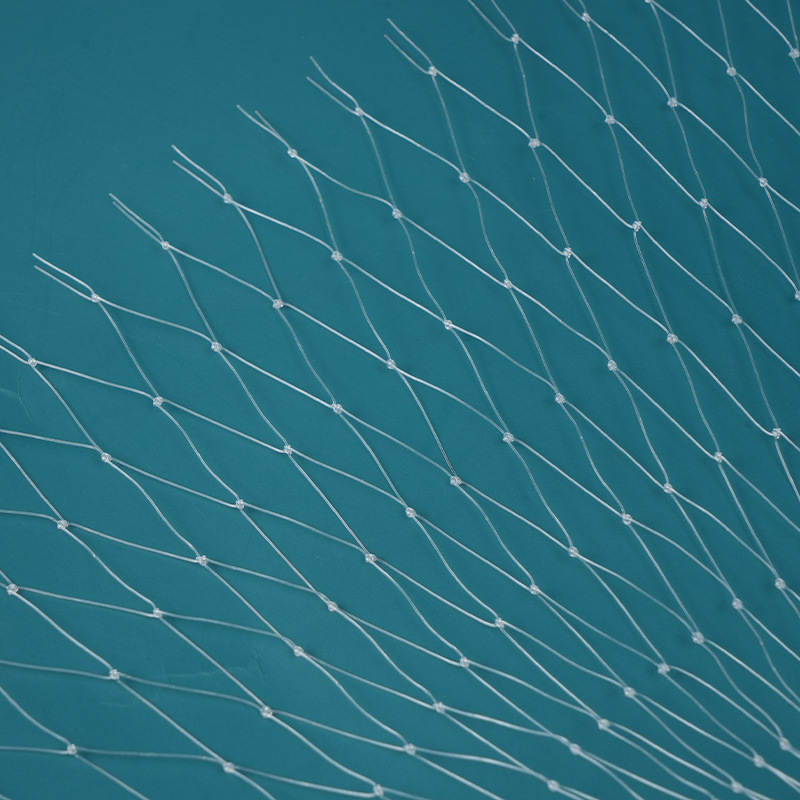 Plasă din nailon anti-păsări pentru livezi și iazuri de pește, plasă de protecție agricolă, ochiuri 2.0–2.5 mm, diametru fir 0.38 mm, durată de viață 5–6 ani