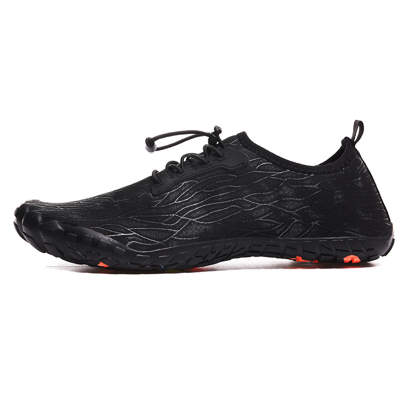 Pantofi de apă pentru exterior - bărbați, partea superioară din plasă, profil redus, talpă exterioară din cauciuc rezistent la uzură, talpă medie din cauciuc, pregătiți pentru teren