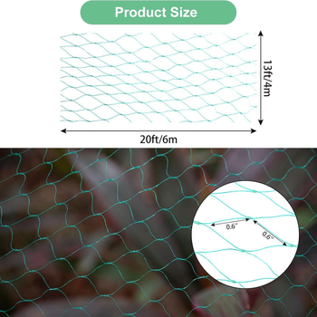 Kit plase protecție grădină din plastic, deschidere plasă 2 cm, diametru fir 0,2, durată de viață 3 ani