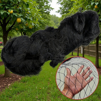 Plasă de protecție împotriva păsărilor pentru seră – Plasă din poliester pentru pomi fructiferi, livezi, terenuri agricole și iazuri; protecție împotriva păsărilor, deschidere 2,5 mm, sârmă 420D, cod 2025019313527