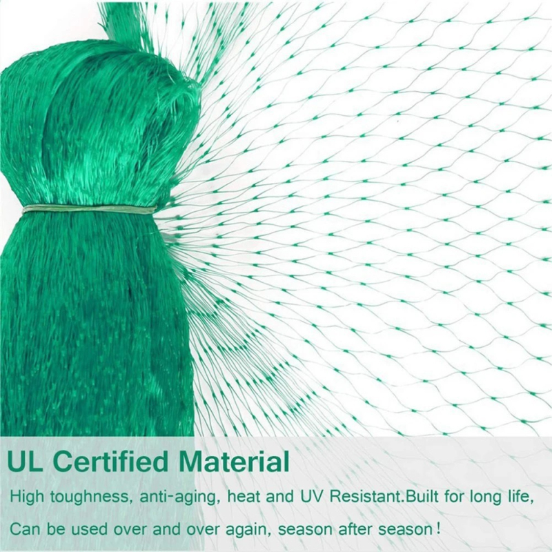 Πολυαιθυλένιο δίχτυ προστασίας κατά πουλιών για φυτά, κατάλληλο για λαχανόκηπο και οπωρώνα, αντοχή 500 kg, προέλευση Κίνα