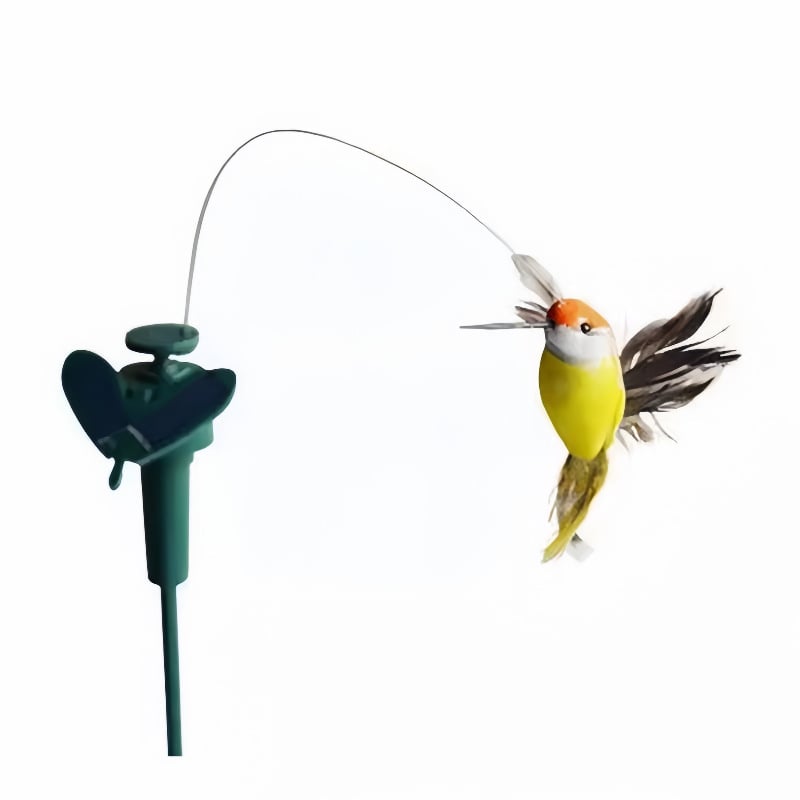 Vrtni dekorativni ornament – kolibri s perima, plastično tijelo, solarno i baterijsko napajanje