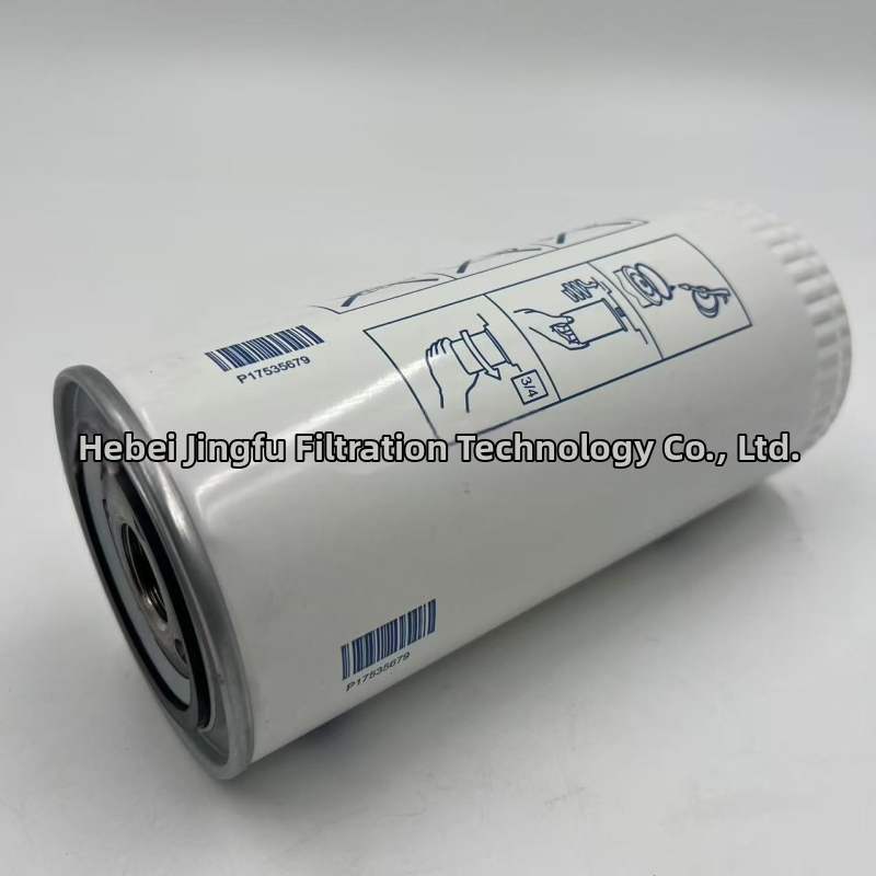 Filtračný element 17535679 pre bagre, ťažké nákladné vozidlá a stavebné stroje; palivový/dieselový filter; odolný voči kyselinám a korózii.