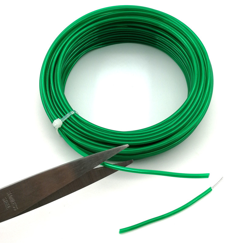 Jusen plastična traka za vezivanje biljaka, 15 m, mekani zeleni PVC vrtni užad