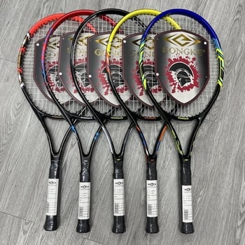 Conquer tenis raketa, okvir od aluminijskog legura, težina 95-100 g, ručka G5, ravna osovina