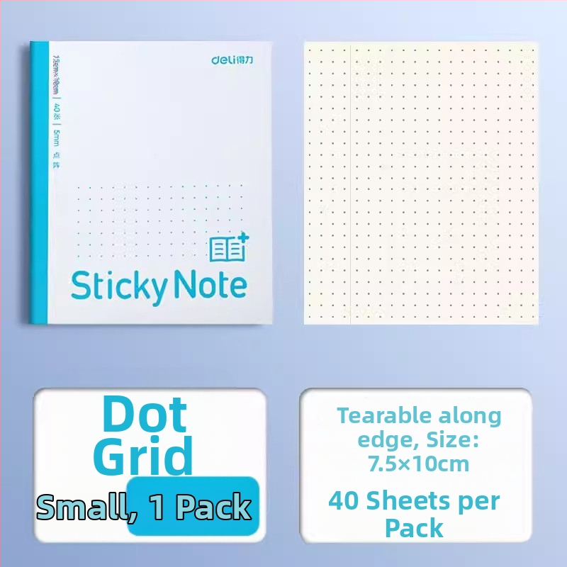 Deli skladateľné rozšírenie poznámkového zošita s horizontálnou mriežkou, samolepiace, 400 listov v balení