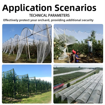 Zaštitna mreža od grada i ptica za voćnjake i poljoprivredne zemljišta – mreža s rombom uzorkom za jabuke i grožđe