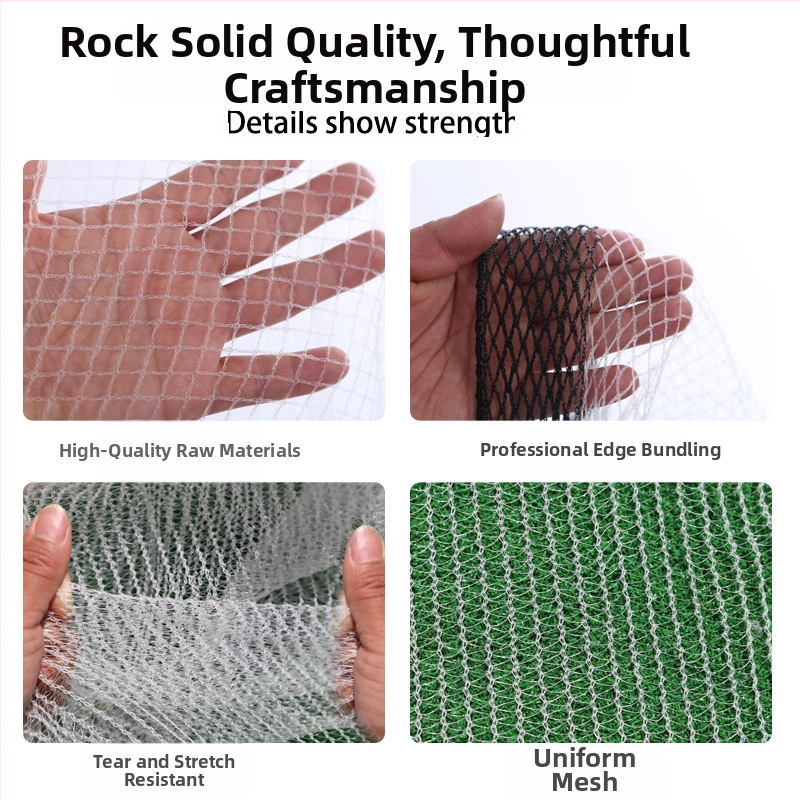 Zaštitna mreža od grada i ptica za voćnjake i poljoprivredne zemljišta – mreža s rombom uzorkom za jabuke i grožđe