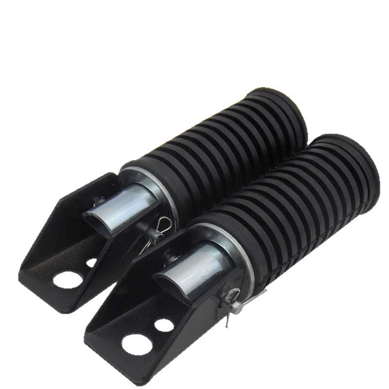 GS125 Motocykel – Predné a Zadné Skladacie Stupačky, Hliníková Zliatina, Prispôsobiteľné