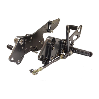 KTM RC125/RC200/RC250/RC390 2014–2021 Nastaviteľná výška zadnej nožnej opierky, CNC obrábanie, hliníková zliatina