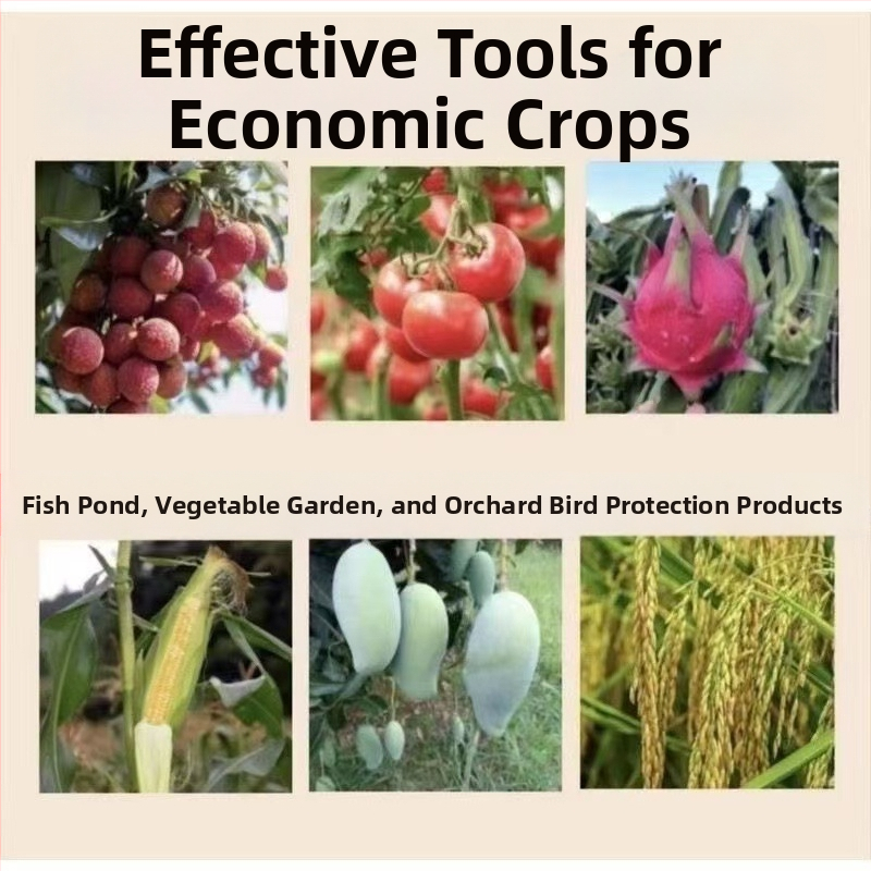 Najlon mreža protiv ptica za vanjsku upotrebu – pogodna za voćnjake, polja, zračne luke i ribnjake