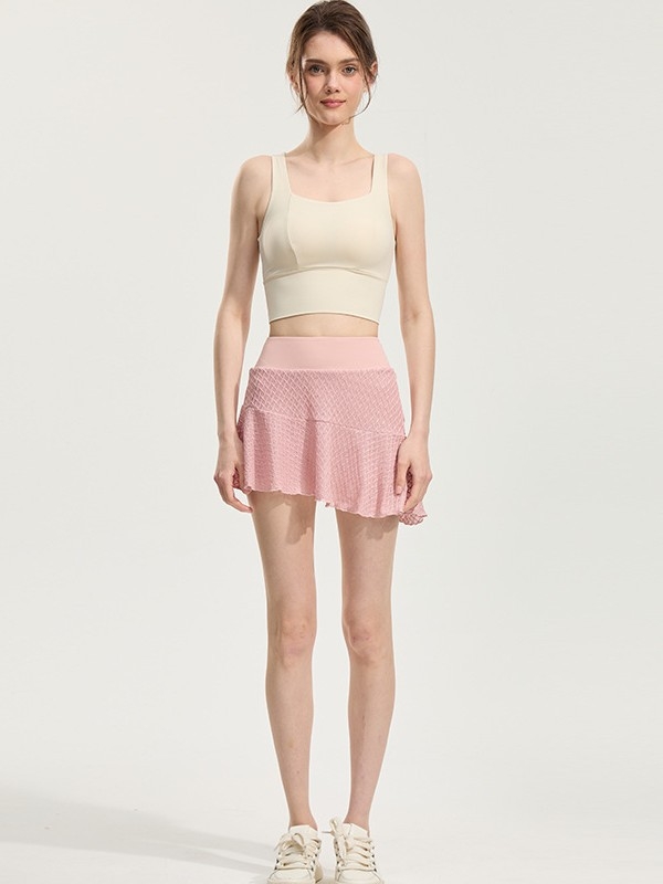 Beépített rövidnadrágos szoknya, magas derékkal a haskontrollért, gyorsan száradó és átlátszatlan; anyag: poliészter-spandex 97%/3%, bélés: nylon-spandex 80%/20%.