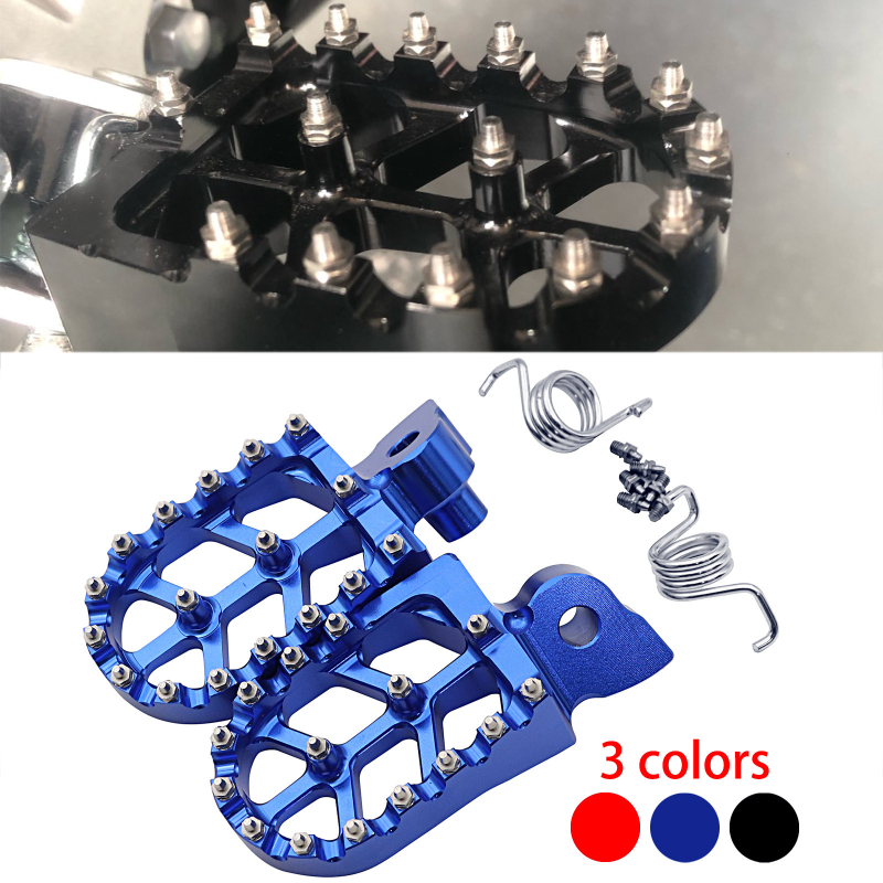 SPZ Predné pedále pre off-road motocykle, hliníková zliatina, elektroplátovaný povrch, vlastné spracovanie