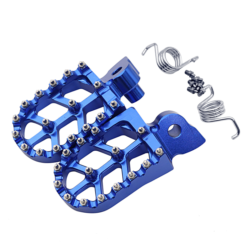 SPZ Predné pedále pre off-road motocykle, hliníková zliatina, elektroplátovaný povrch, vlastné spracovanie