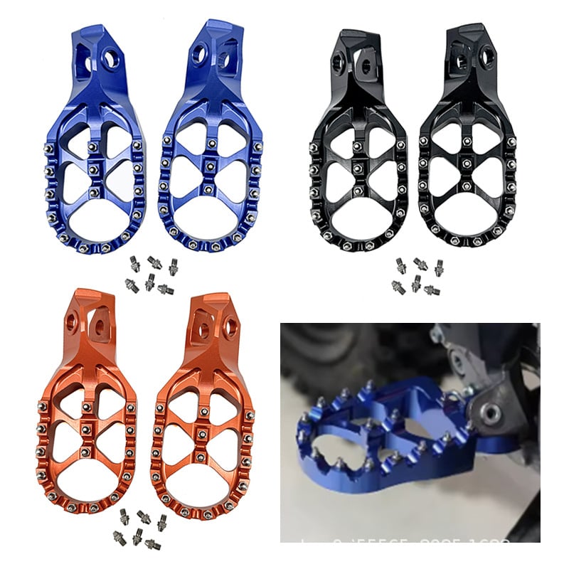 Predné pedálky pre off-road motocykle, CNC kovové pedály, značka Tmqwag, kompatibilné modely Hengjian s 0.25kg punch 250, Typ pedálu: Predný, Povrchová úprava: elektroplating