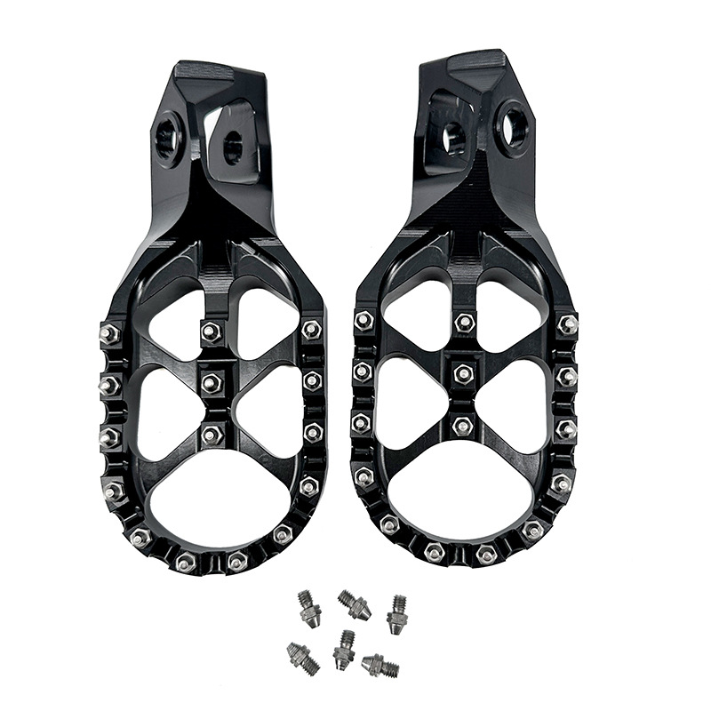 Predné pedálky pre off-road motocykle, CNC kovové pedály, značka Tmqwag, kompatibilné modely Hengjian s 0.25kg punch 250, Typ pedálu: Predný, Povrchová úprava: elektroplating