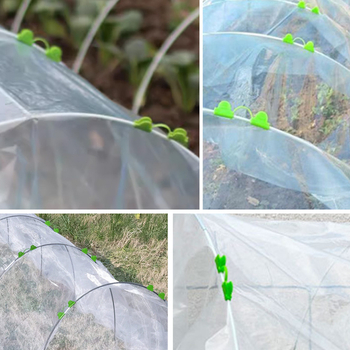 Plastični klip za foliju za staklenik, kopča za mrežu protiv insekata i sjenila