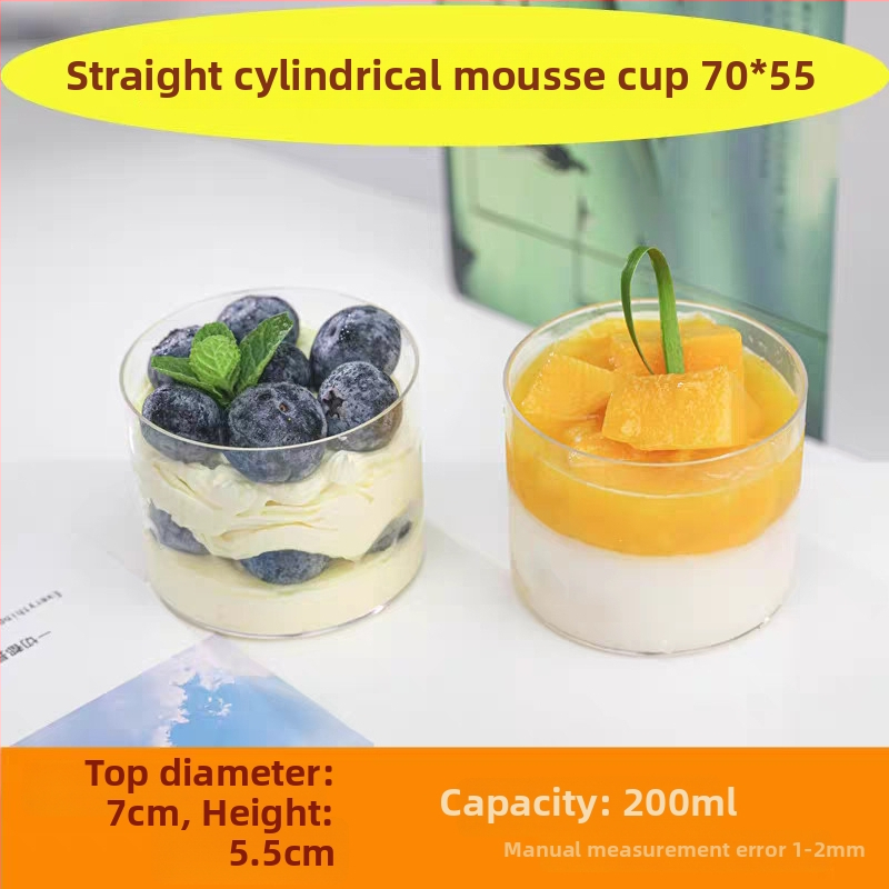 Mousse cup za pakiranje deserata | PE plastika, čašica, debljina zida 0.2-0.6 mm, specifikacije 7055/113, bez poklopca, 1000 kom dnevno