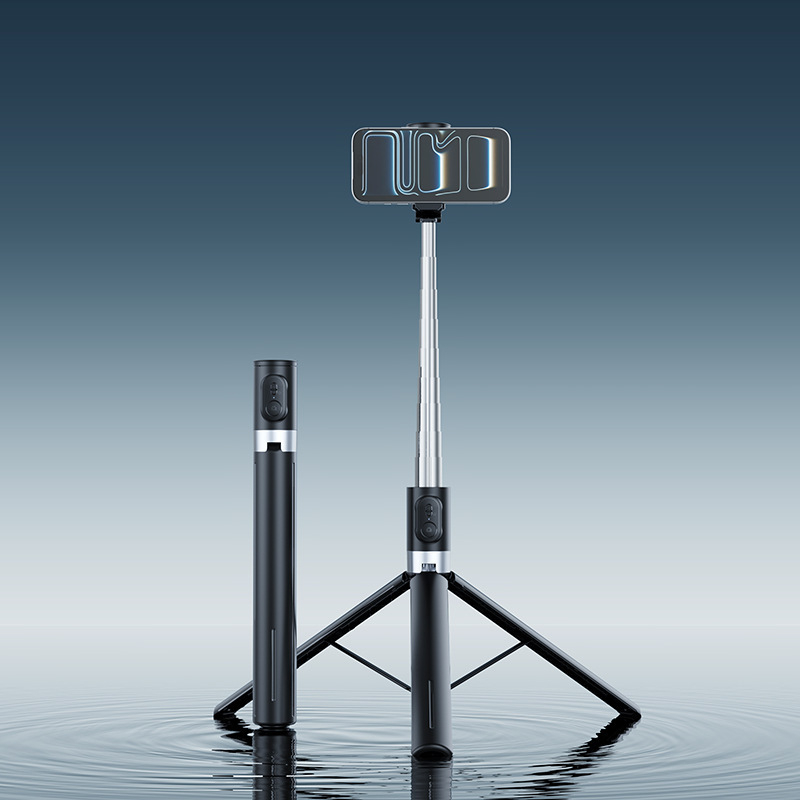 Selfie tyč X7 s Bluetooth diaľkovým ovládaním, LED osvetlením, stabilizáciou obrazu, hliníková zliatina, univerzálne použitie