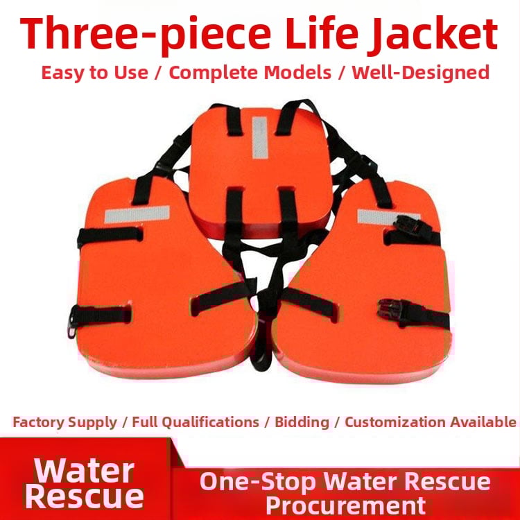 Forest Flood Safety Trodjelna vodootporna jakna za spašavanje na vodi s reflektirajućim prslukom, šifra proizvoda 2641