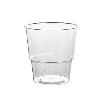 Jednokratna tvrda plastična čaša – Proziran ovalni oblik, prehrambena PP, kapacitet ispod 100 ml, otporna na visoke temperature