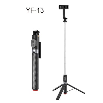 YF-13 Selfie štap s Bluetoothom, stabilizacija slike, teleskopijski stativ, aluminijska legura, otvaranje jednim dodirom