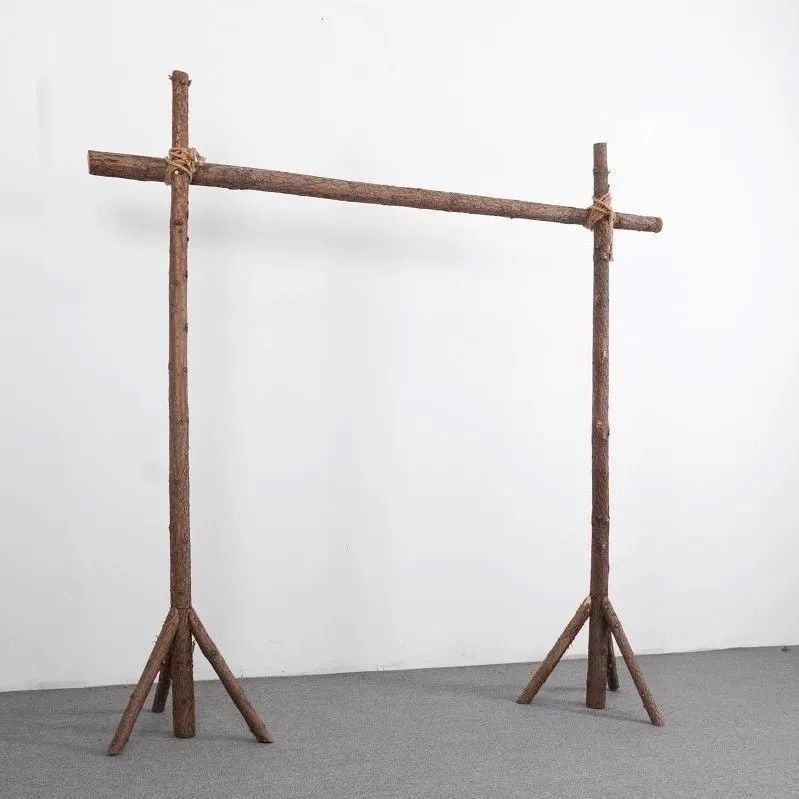 Сватбена арка с дървена рамка за открита употреба, украса за зона за посрещане и подиум, дървен квадратен държач за врата, тюл тъкан (Случай: Сватба; Внос: Не; Обработка и персонализация: Не; Бранд: Друг; Пакет: Друг)