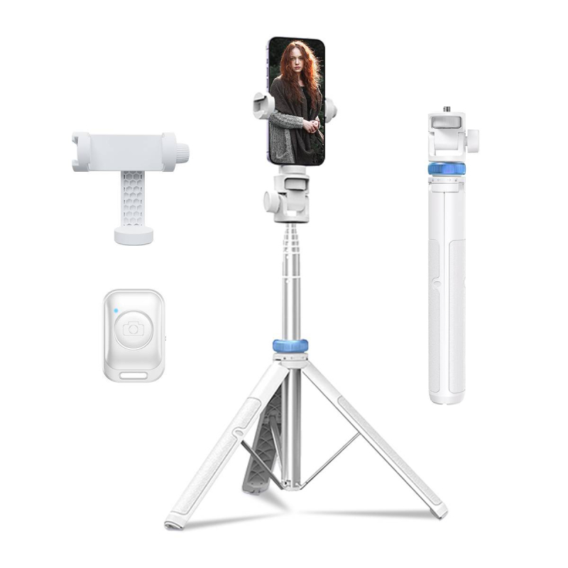 Pinsheng selfie štapić s Bluetooth daljinskim upravljanjem, 360° rotacija, aluminijska legura, univerzalna uporaba
